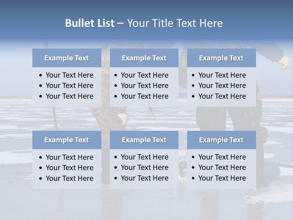 Success Fisherman Ladle PowerPoint Template