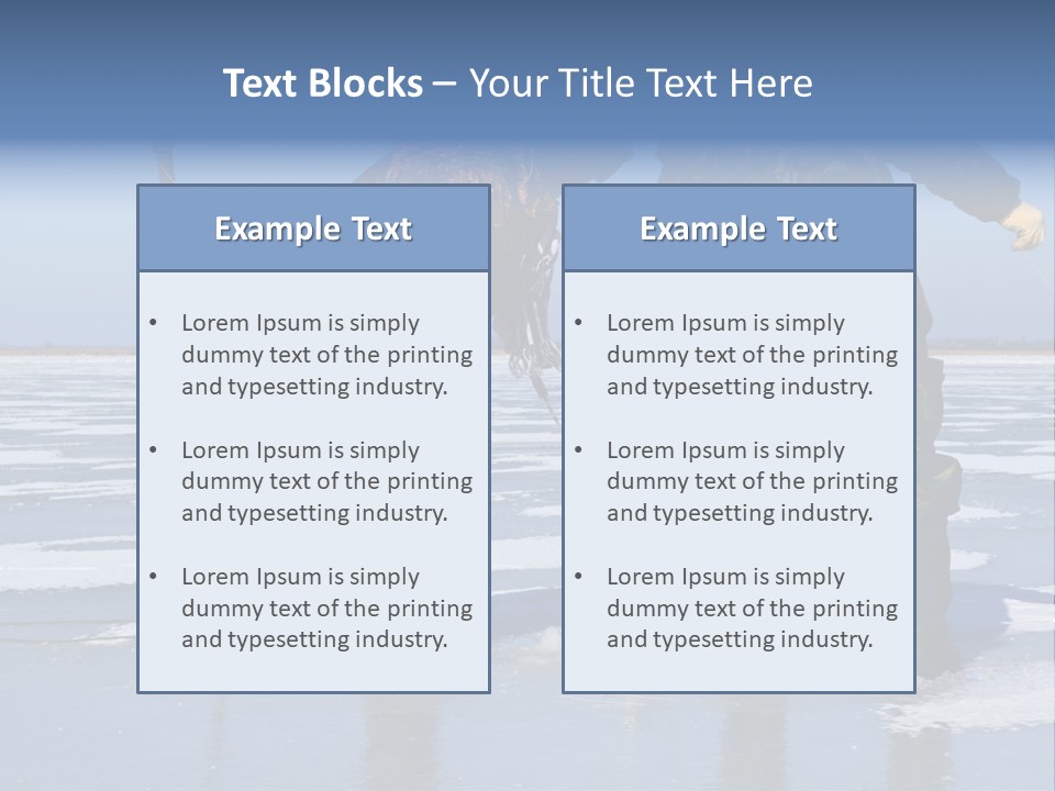 Success Fisherman Ladle PowerPoint Template