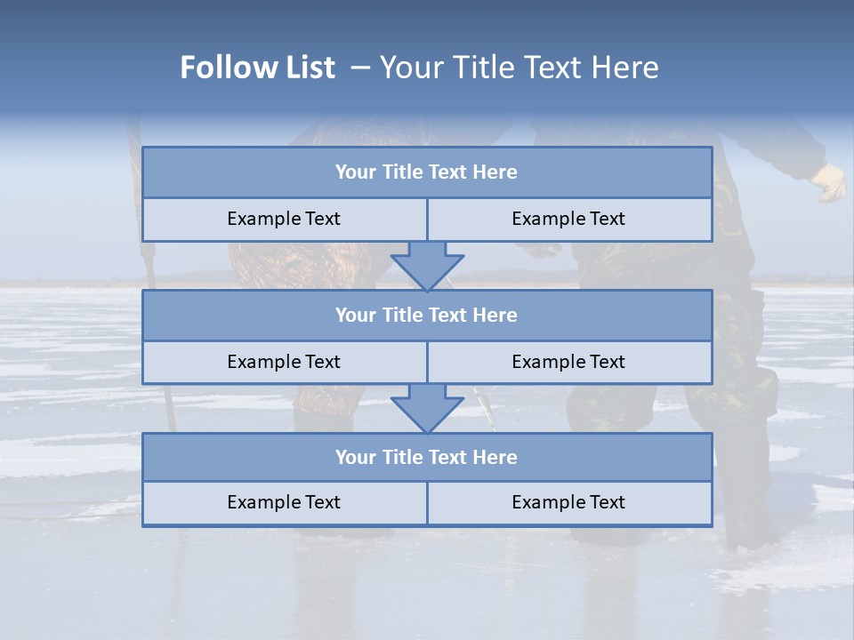 Success Fisherman Ladle PowerPoint Template