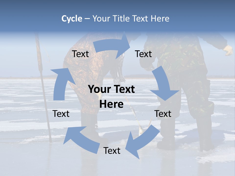 Success Fisherman Ladle PowerPoint Template