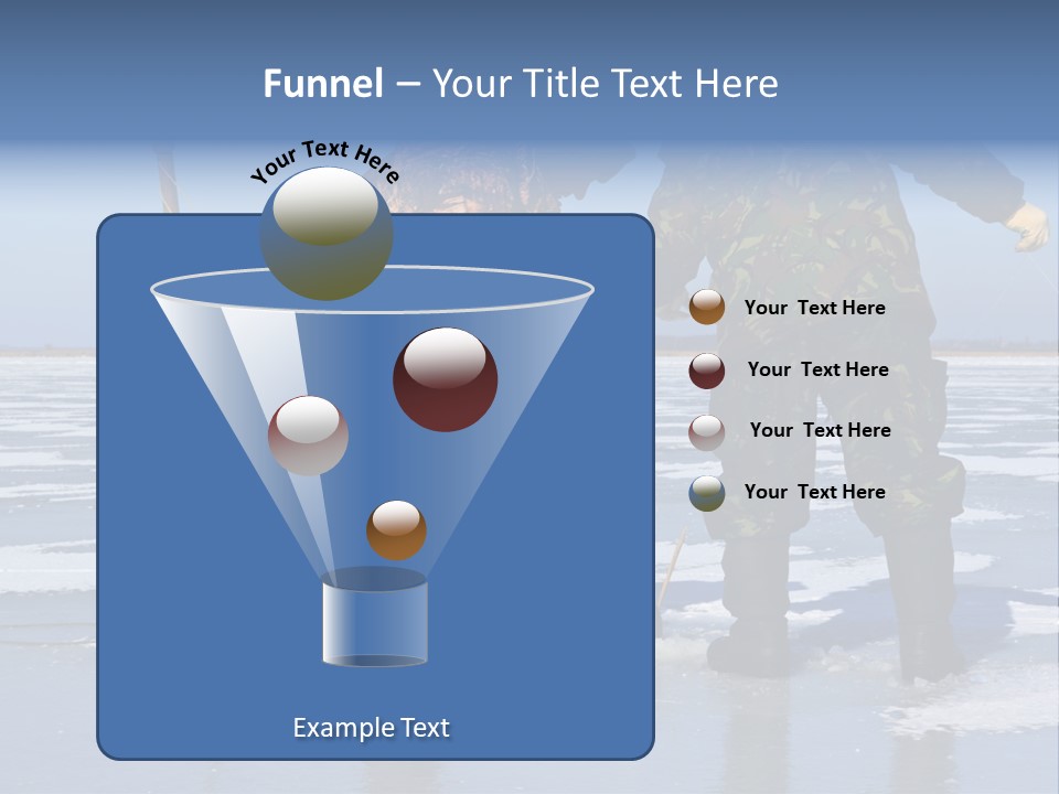 Success Fisherman Ladle PowerPoint Template