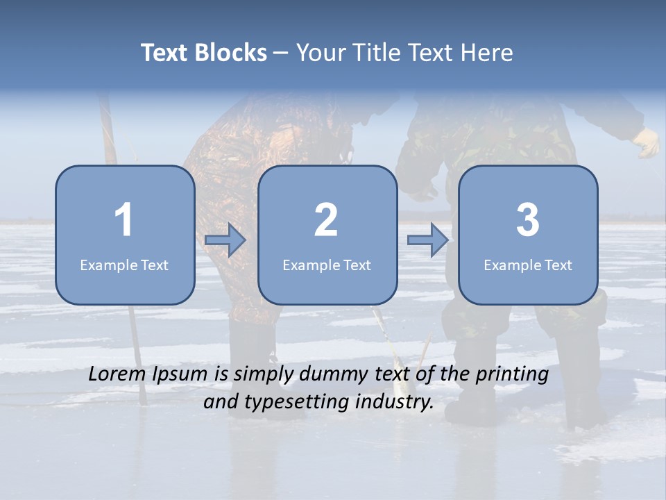 Success Fisherman Ladle PowerPoint Template