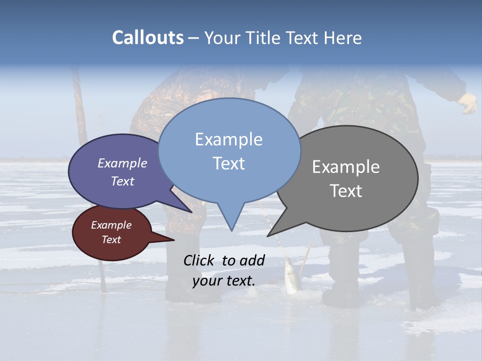 Success Fisherman Ladle PowerPoint Template