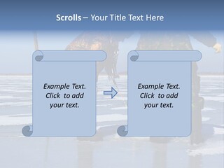 Success Fisherman Ladle PowerPoint Template
