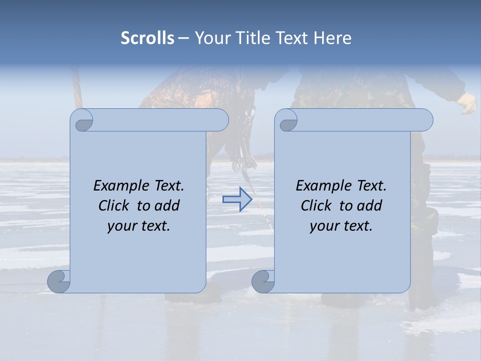 Success Fisherman Ladle PowerPoint Template