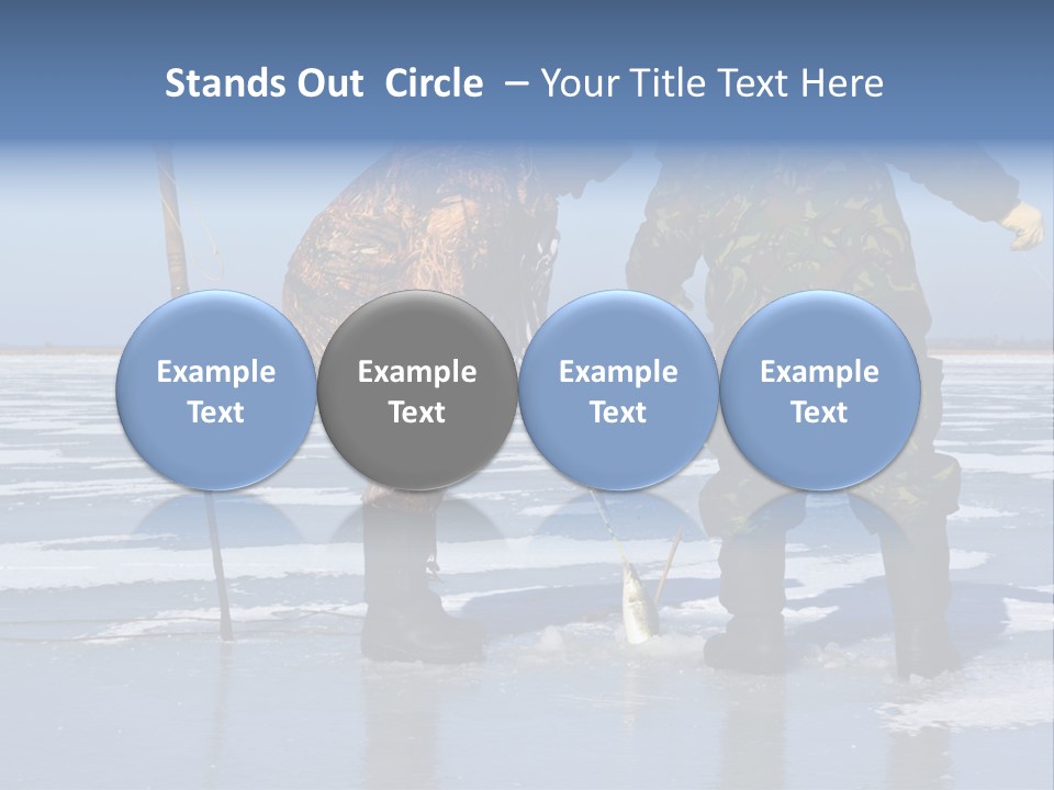 Success Fisherman Ladle PowerPoint Template