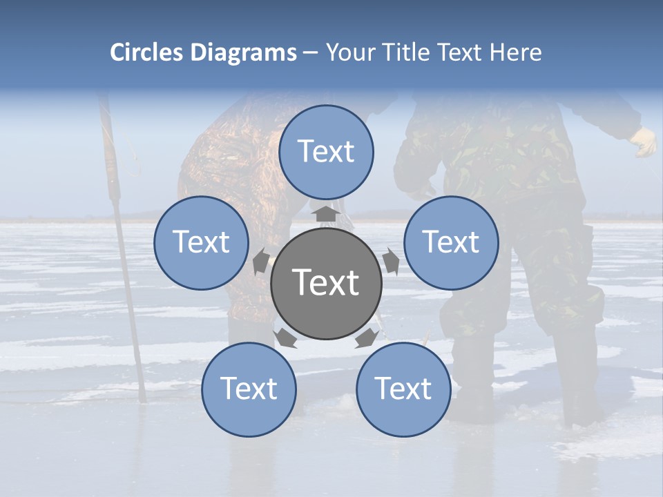 Success Fisherman Ladle PowerPoint Template