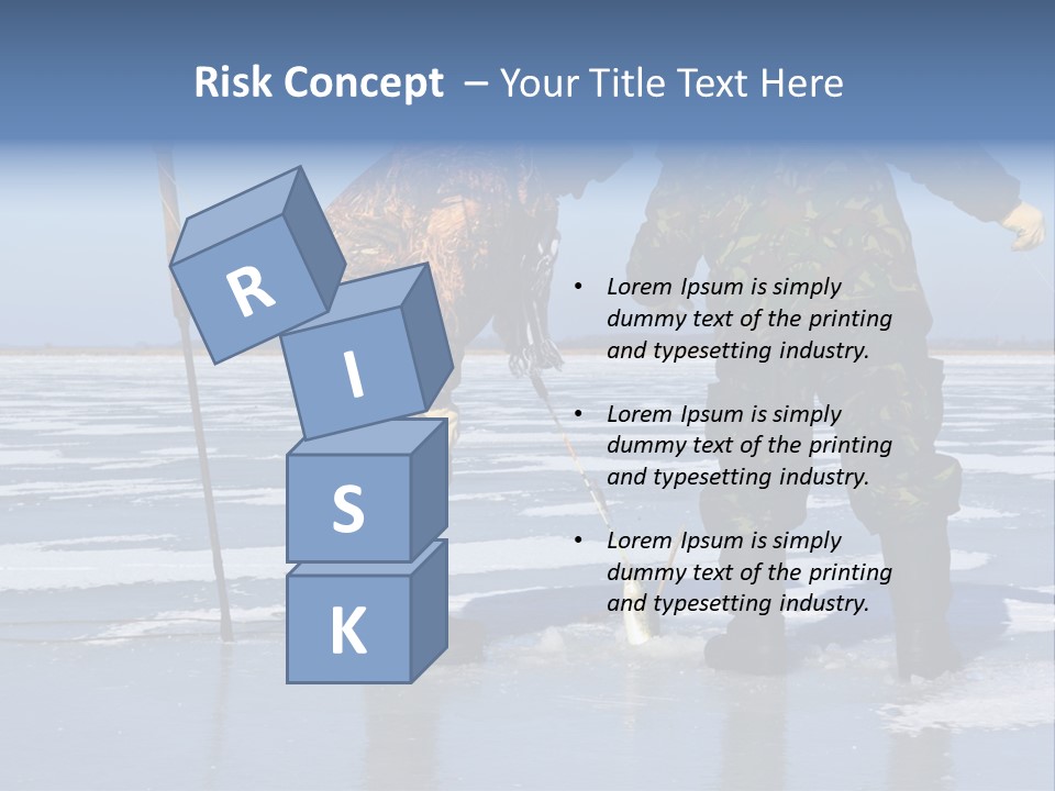 Success Fisherman Ladle PowerPoint Template