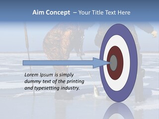 Success Fisherman Ladle PowerPoint Template