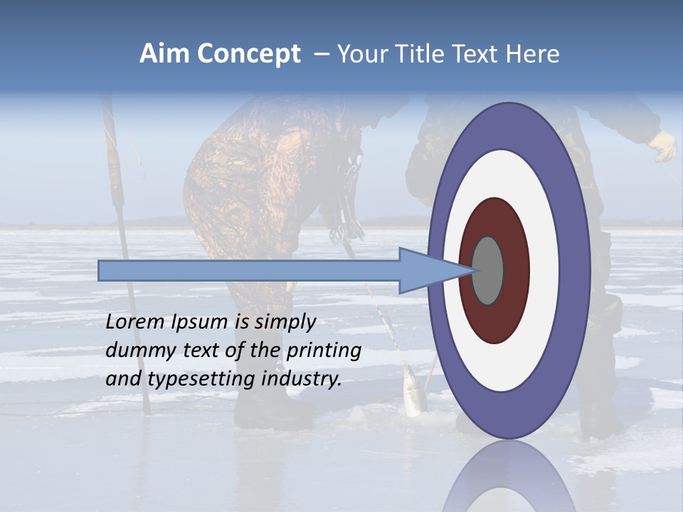 Success Fisherman Ladle PowerPoint Template