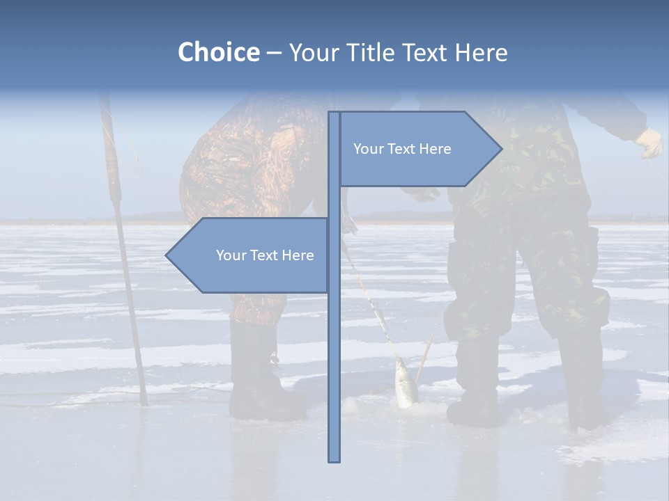 Success Fisherman Ladle PowerPoint Template