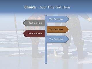 Success Fisherman Ladle PowerPoint Template