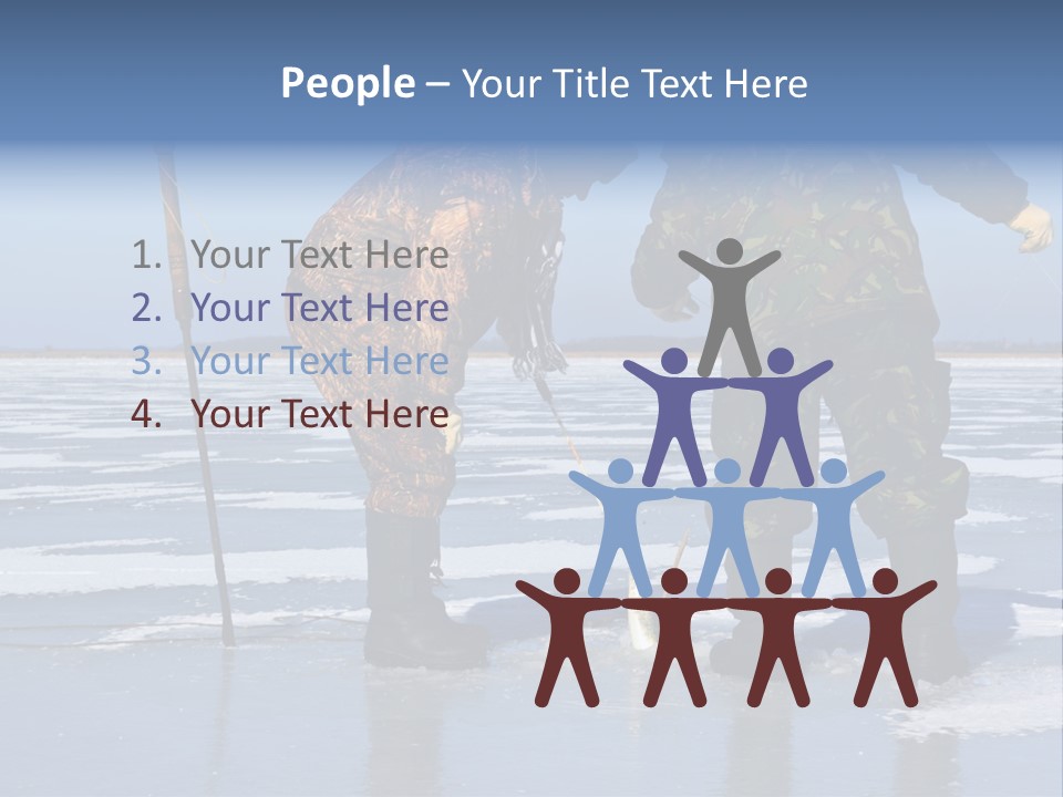 Success Fisherman Ladle PowerPoint Template