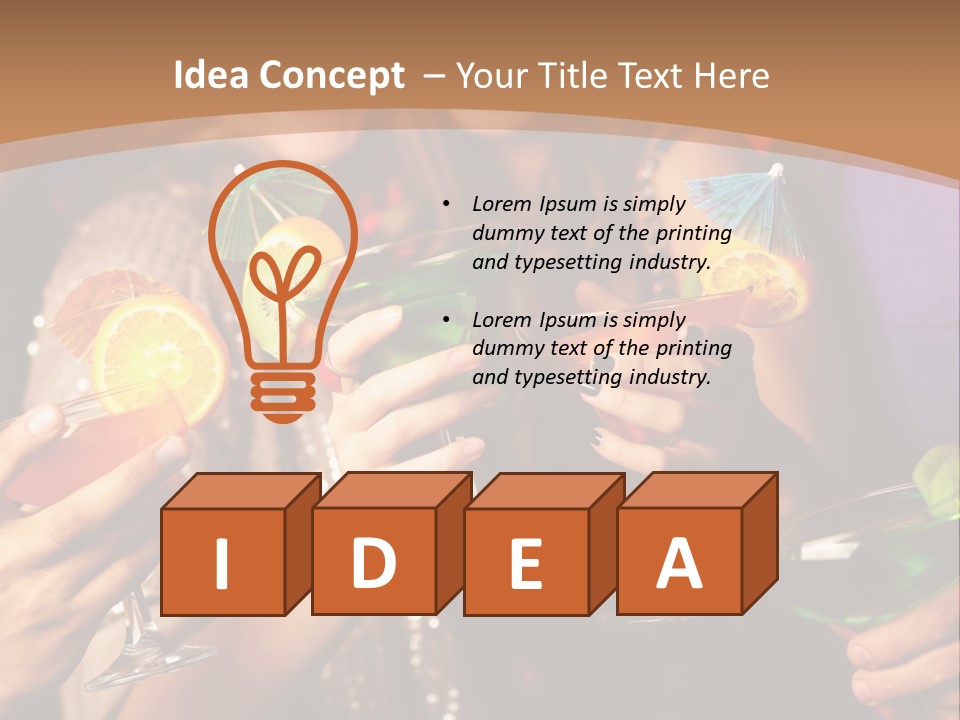 Male Guy Bar PowerPoint Template