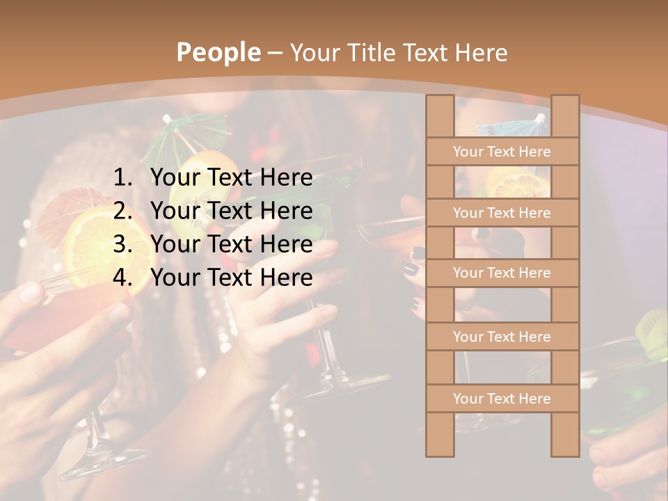 Male Guy Bar PowerPoint Template