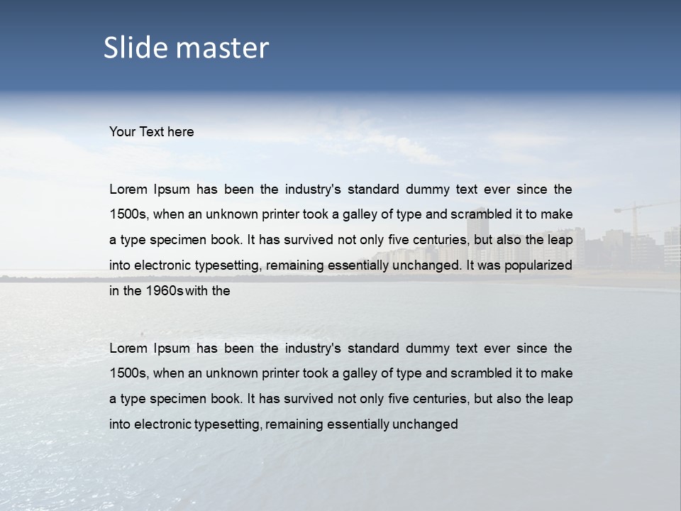 Belgium Beach Relaxation PowerPoint Template