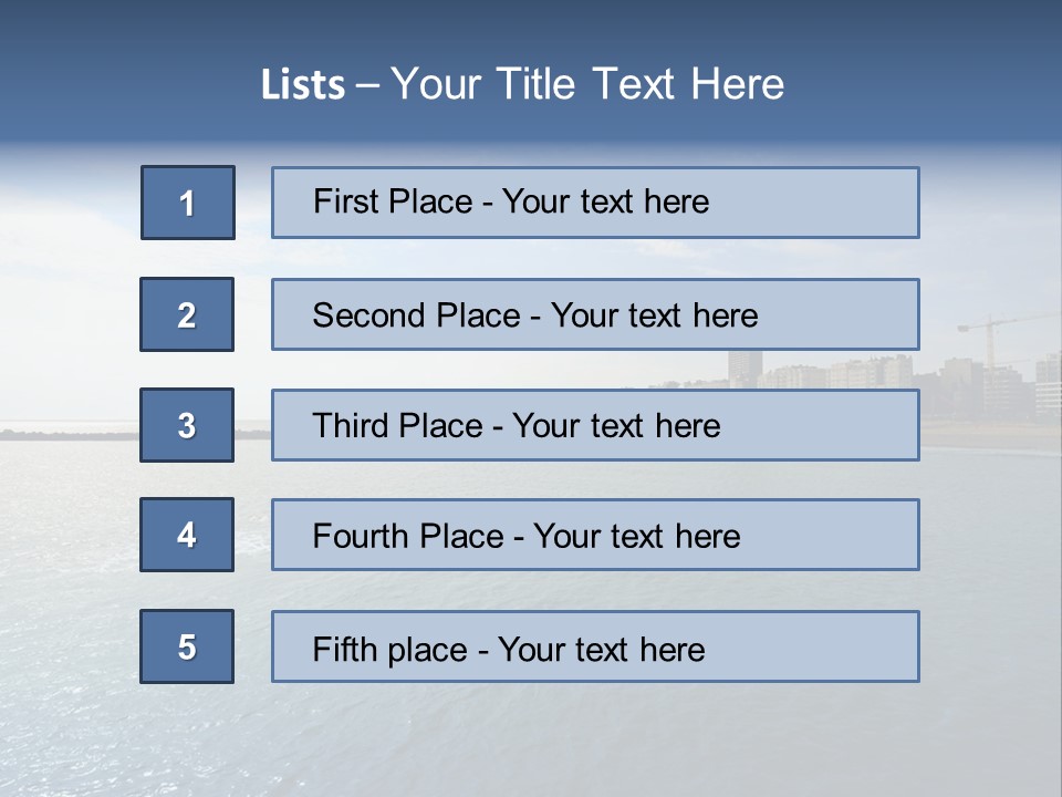 Belgium Beach Relaxation PowerPoint Template