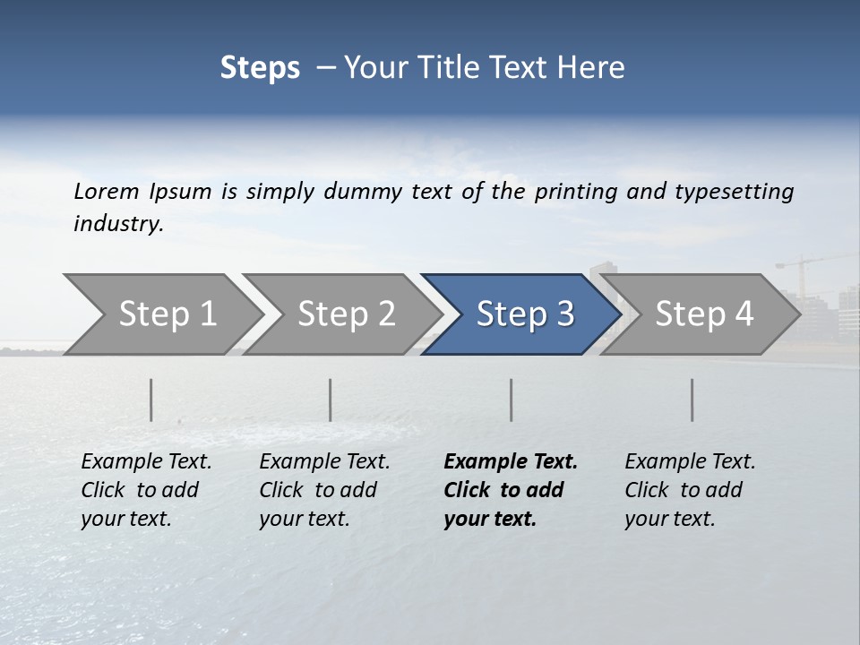 Belgium Beach Relaxation PowerPoint Template