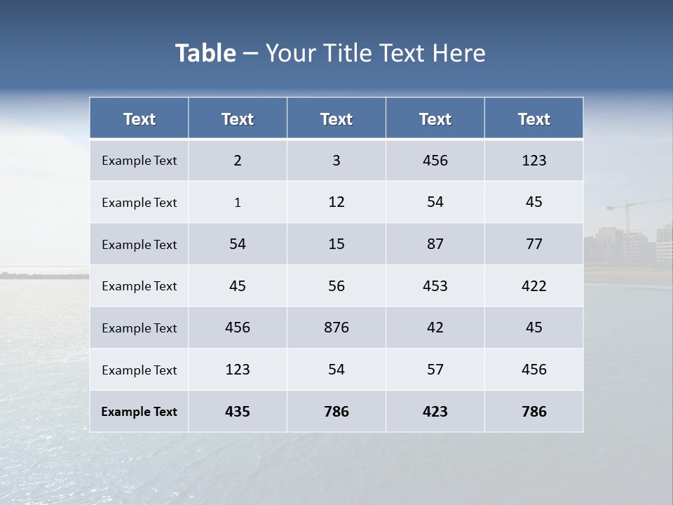 Belgium Beach Relaxation PowerPoint Template