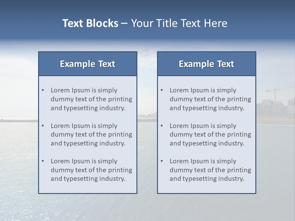 Belgium Beach Relaxation PowerPoint Template