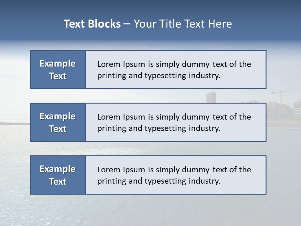 Belgium Beach Relaxation PowerPoint Template