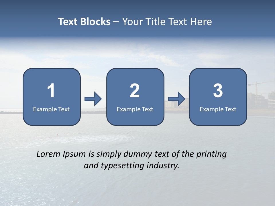 Belgium Beach Relaxation PowerPoint Template