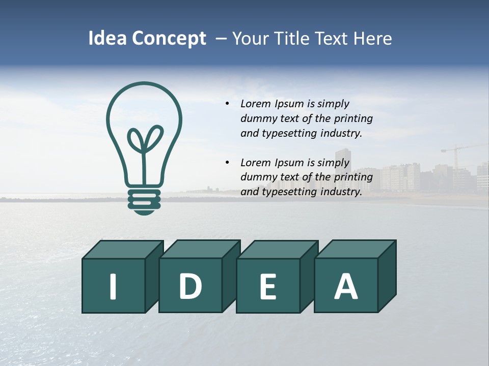 Belgium Beach Relaxation PowerPoint Template