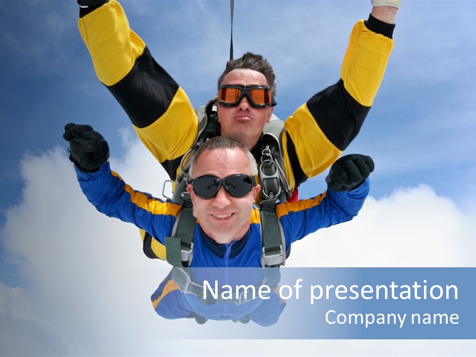 Terminal Tandem Jumping PowerPoint Template