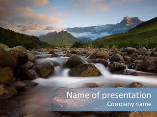 Water Dawn Conservation PowerPoint Template