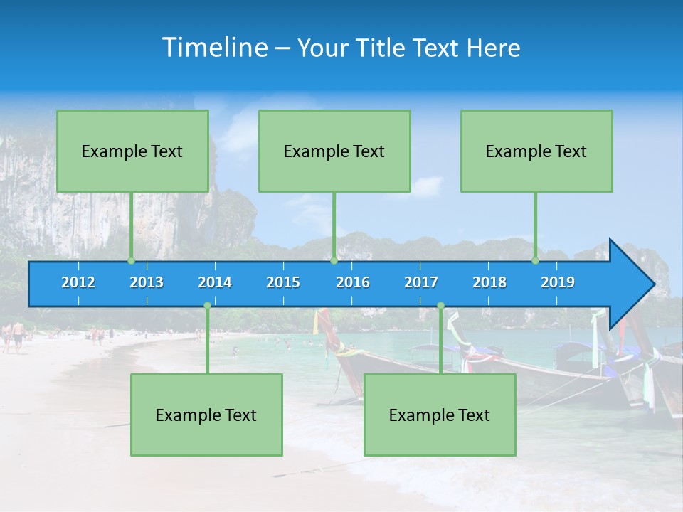 A Group Of Boats Sitting On Top Of A Sandy Beach PowerPoint Template