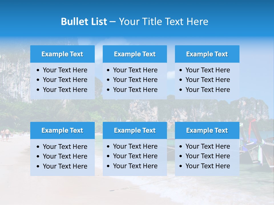 A Group Of Boats Sitting On Top Of A Sandy Beach PowerPoint Template