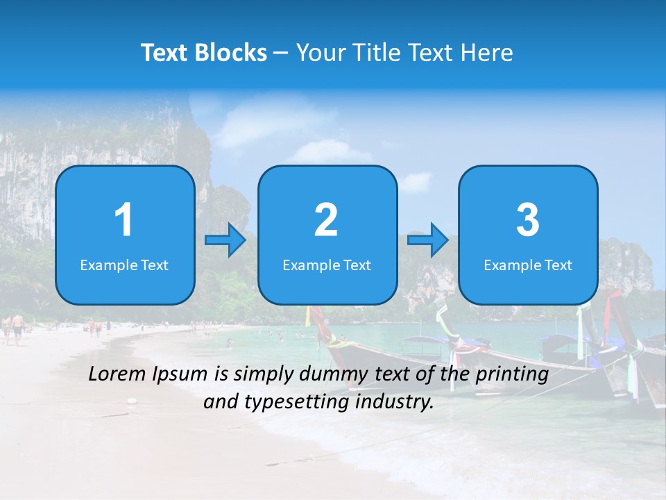 A Group Of Boats Sitting On Top Of A Sandy Beach PowerPoint Template