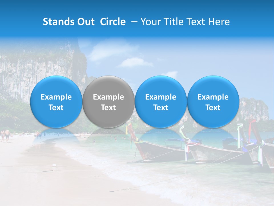A Group Of Boats Sitting On Top Of A Sandy Beach PowerPoint Template