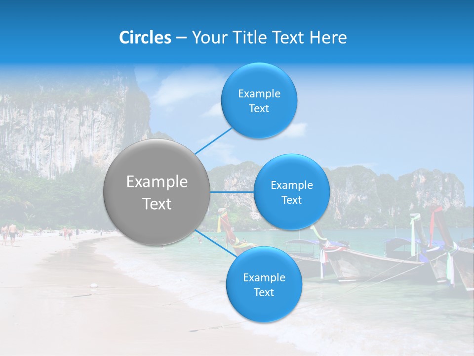 A Group Of Boats Sitting On Top Of A Sandy Beach PowerPoint Template