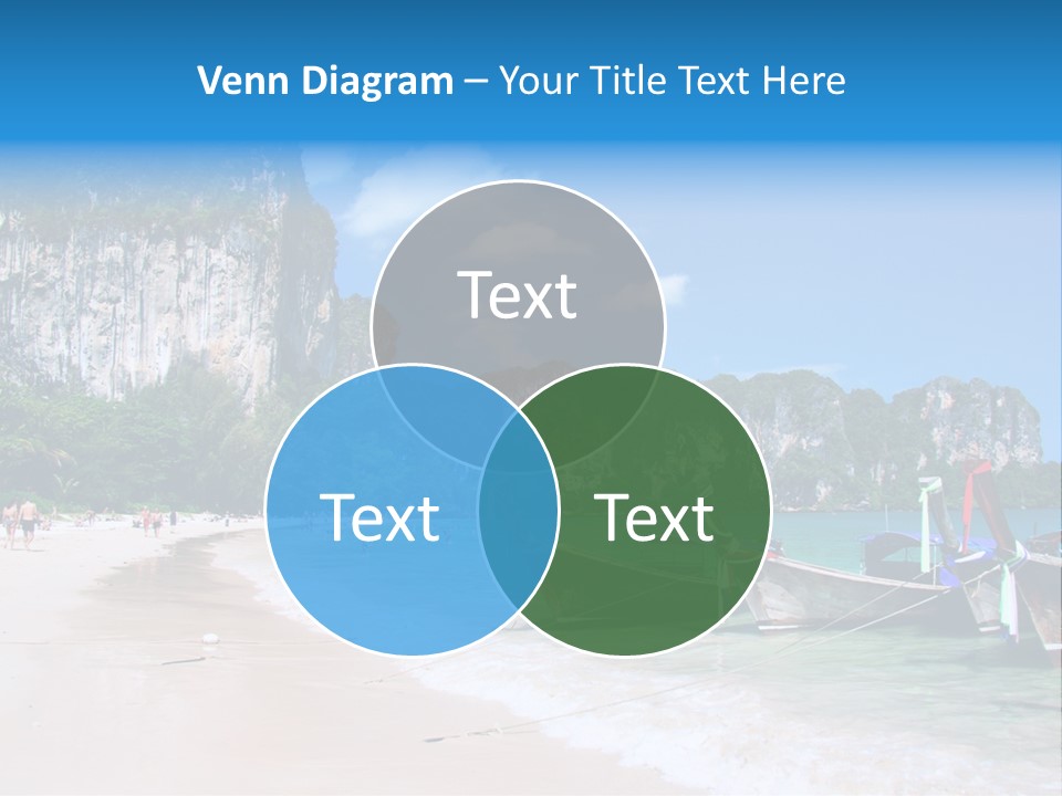 A Group Of Boats Sitting On Top Of A Sandy Beach PowerPoint Template