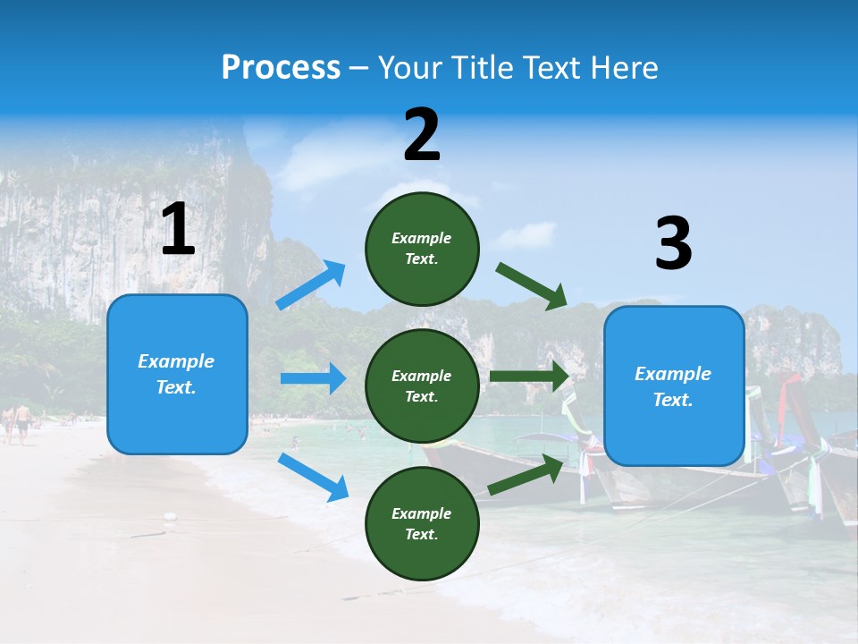 A Group Of Boats Sitting On Top Of A Sandy Beach PowerPoint Template