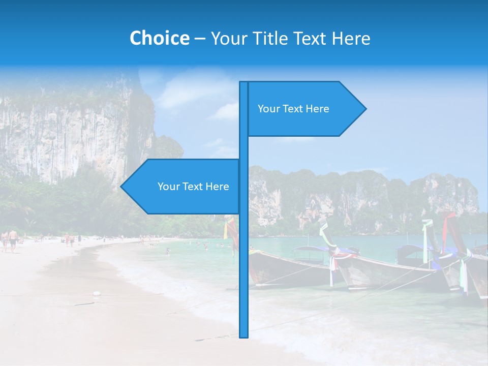 A Group Of Boats Sitting On Top Of A Sandy Beach PowerPoint Template