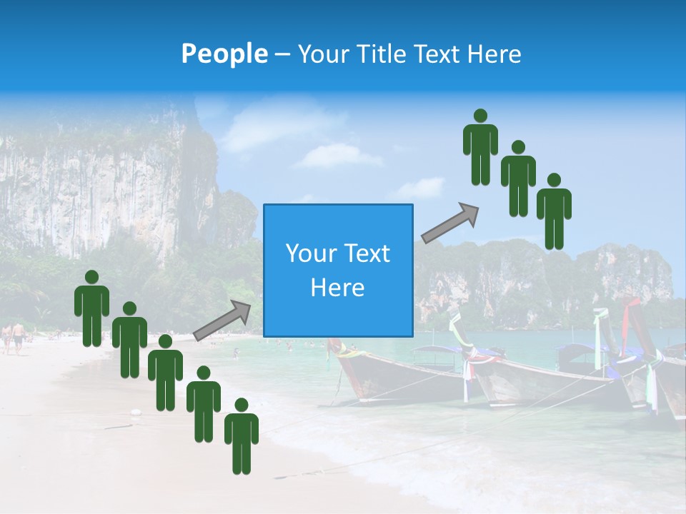 A Group Of Boats Sitting On Top Of A Sandy Beach PowerPoint Template