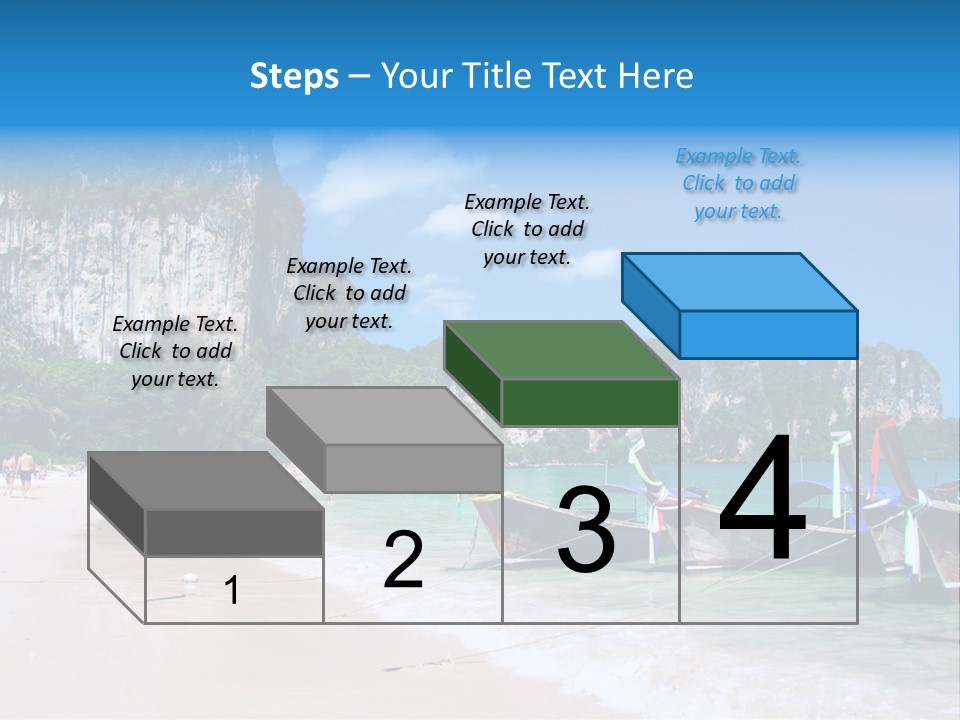 A Group Of Boats Sitting On Top Of A Sandy Beach PowerPoint Template