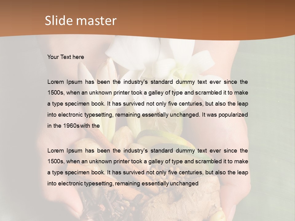 Beauty Heaven Rain PowerPoint Template