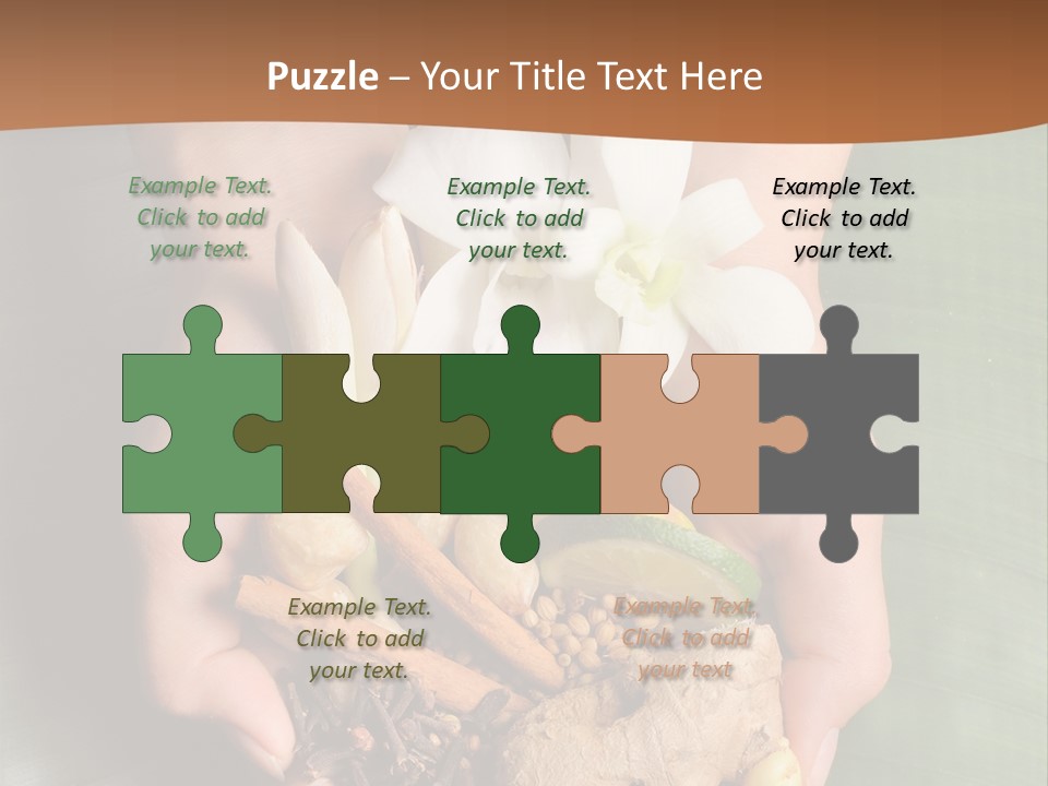 Beauty Heaven Rain PowerPoint Template