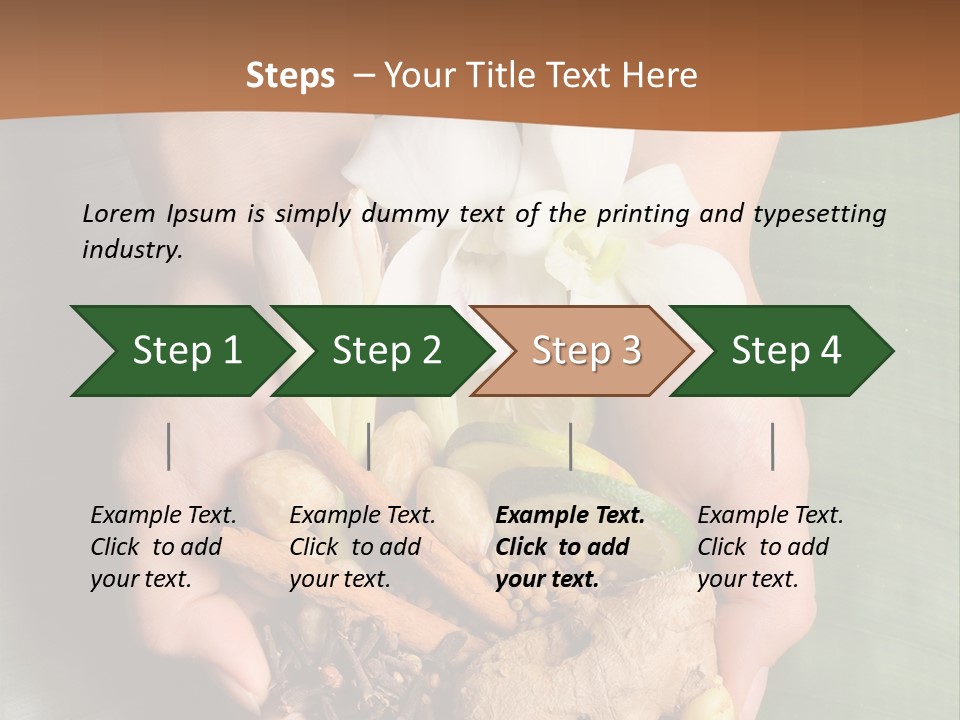 Beauty Heaven Rain PowerPoint Template