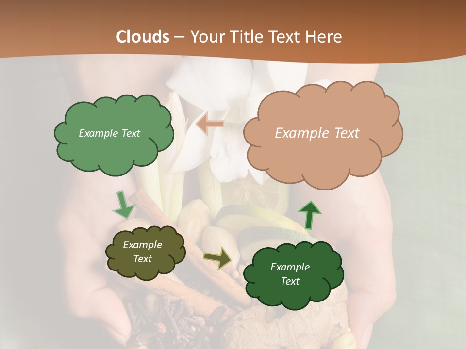 Beauty Heaven Rain PowerPoint Template