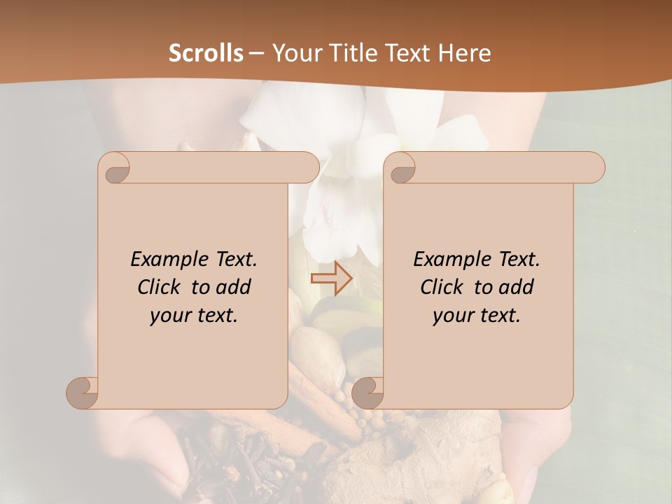 Beauty Heaven Rain PowerPoint Template