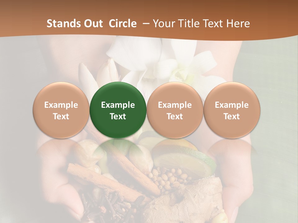 Beauty Heaven Rain PowerPoint Template