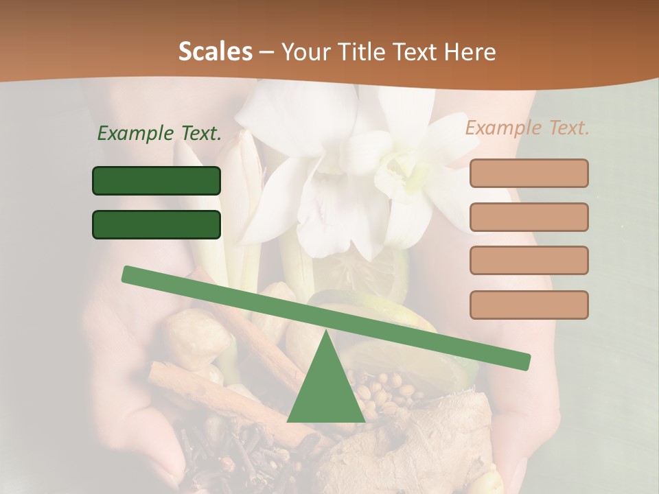 Beauty Heaven Rain PowerPoint Template