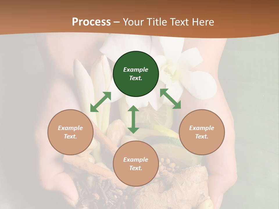 Beauty Heaven Rain PowerPoint Template