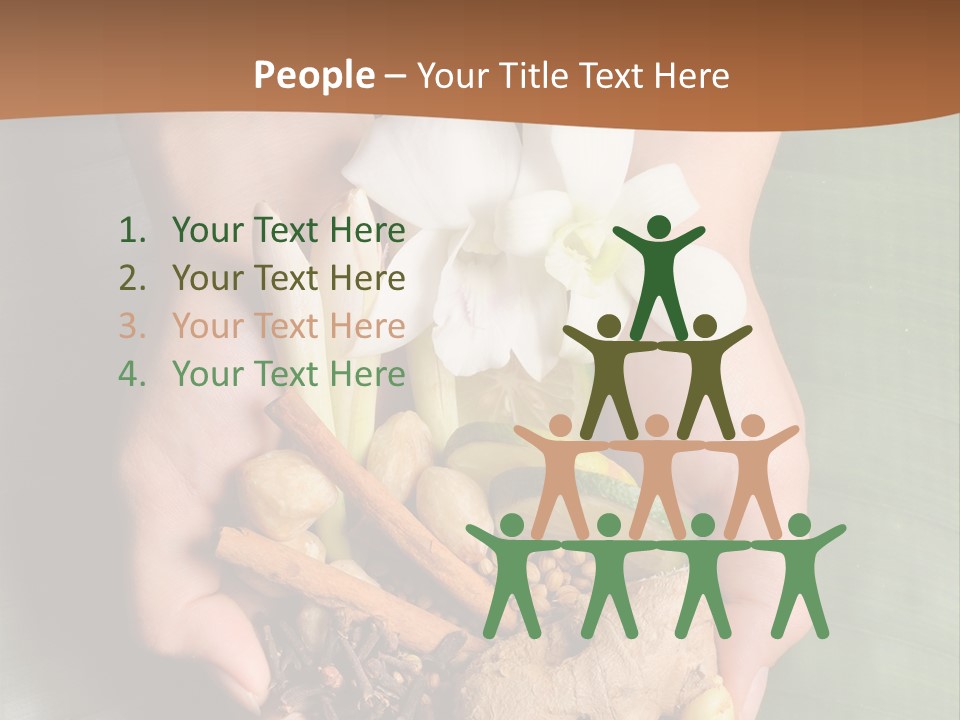 Beauty Heaven Rain PowerPoint Template