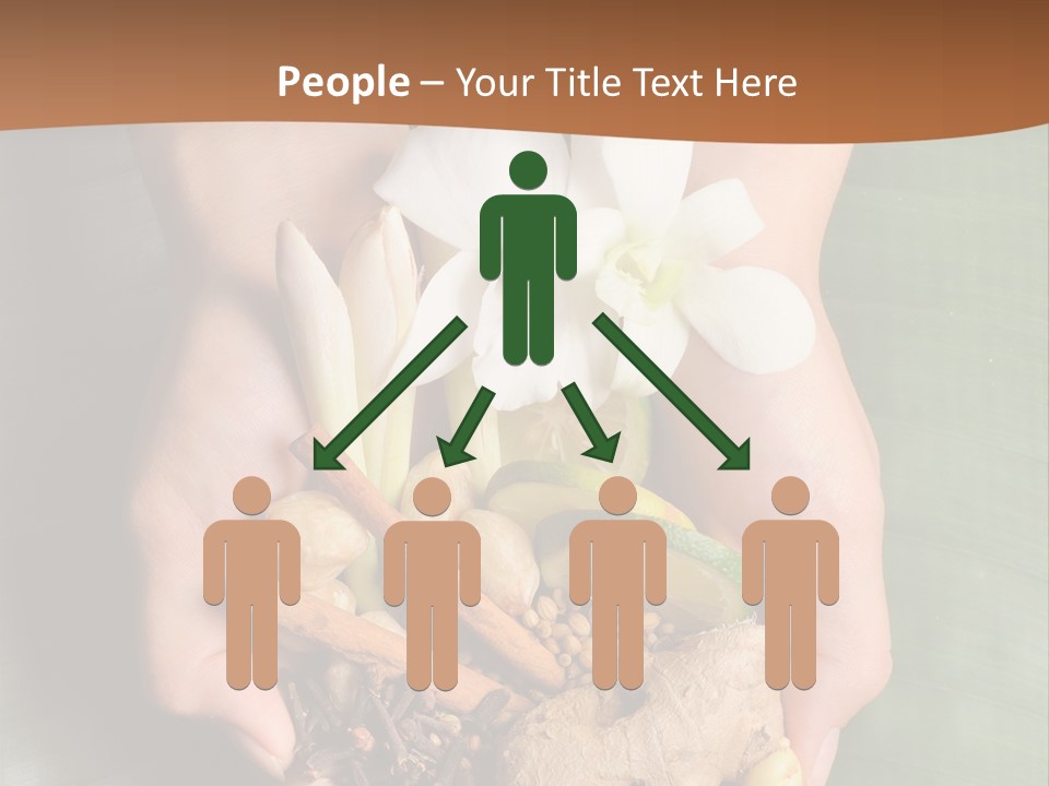 Beauty Heaven Rain PowerPoint Template