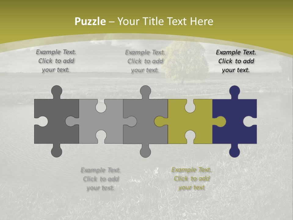 Beauty Heaven Rain PowerPoint Template